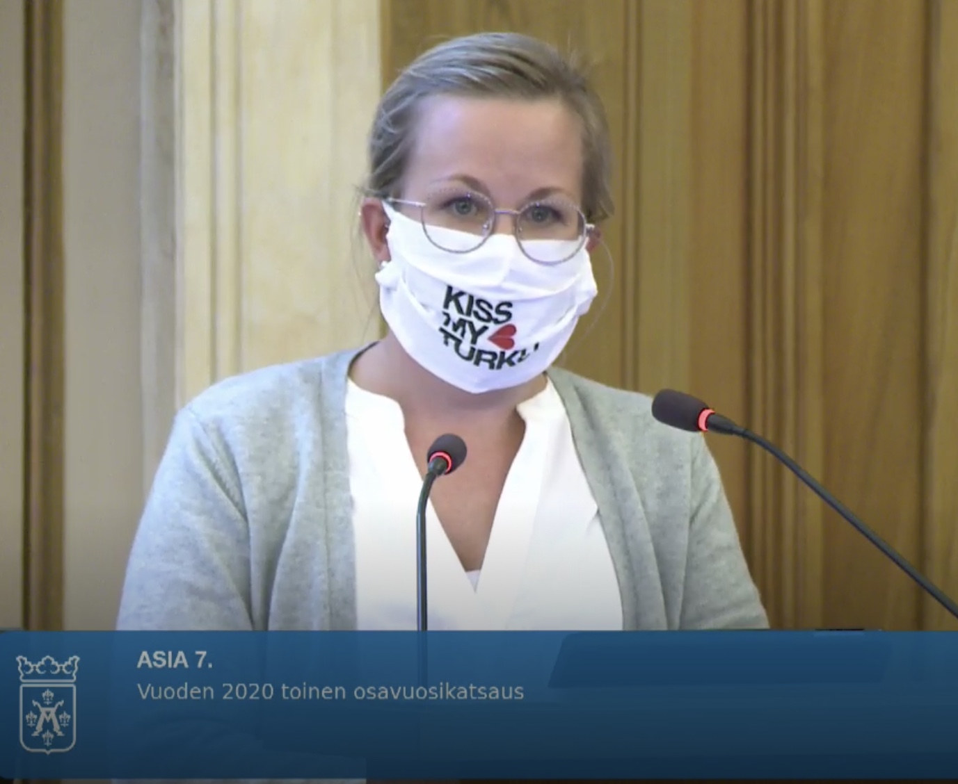 Puheenvuoro kaupunginvaltuustossa talouden osavuosikatsauksesta 21.9.2020