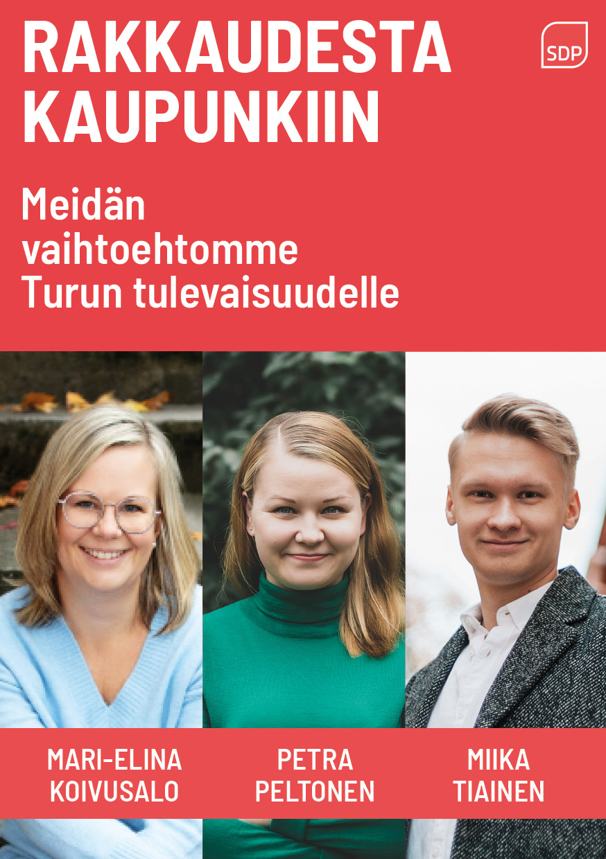 Koivusalo, Peltonen ja Tiainen julkaisi kaupunkipoliittisen pamfletin Turun tulevaisuudesta